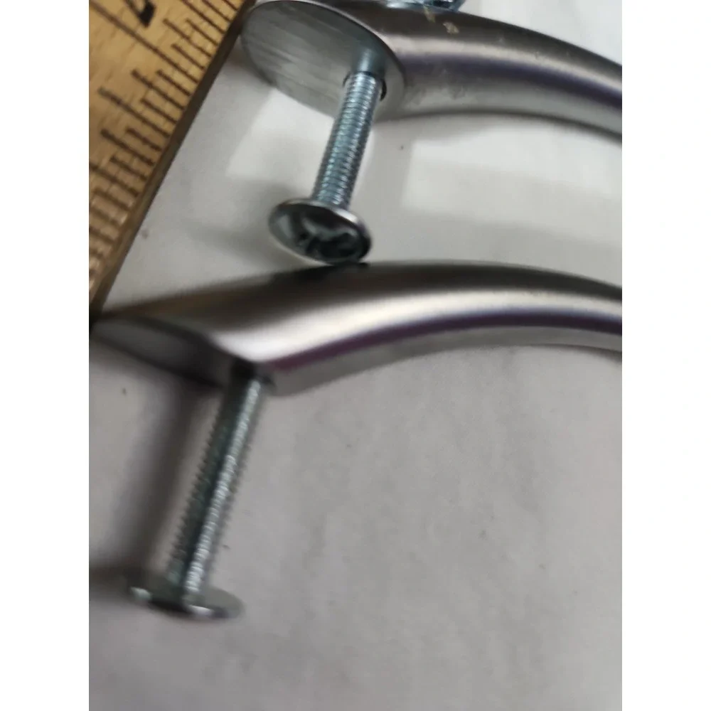 Satin Nickle Large Cupboard Or‎ Drawer Pulls 6